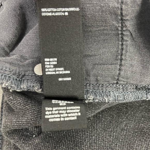 Free People We The Free Good Vibrations Cut-Off Denim Jean Shorts Sulphur Black - Picture 10 of 12